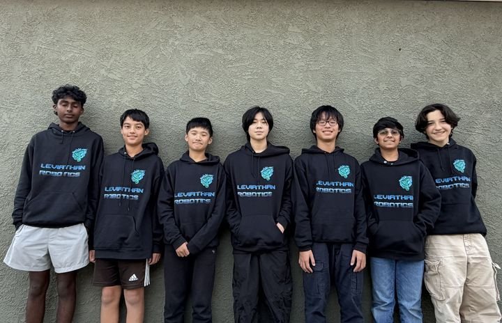 Team photo of Leviathan Robotics members